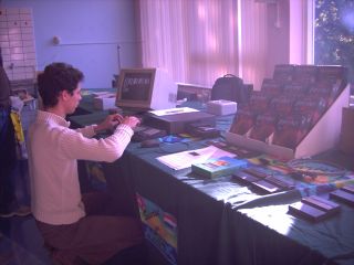 Sunrise booth (right before a crowd stormed in demanding their Manbow 2's)